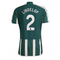 Camisa de Futebol Manchester United Victor Lindelof #2 Equipamento Secundário 2023-24 Manga Curta